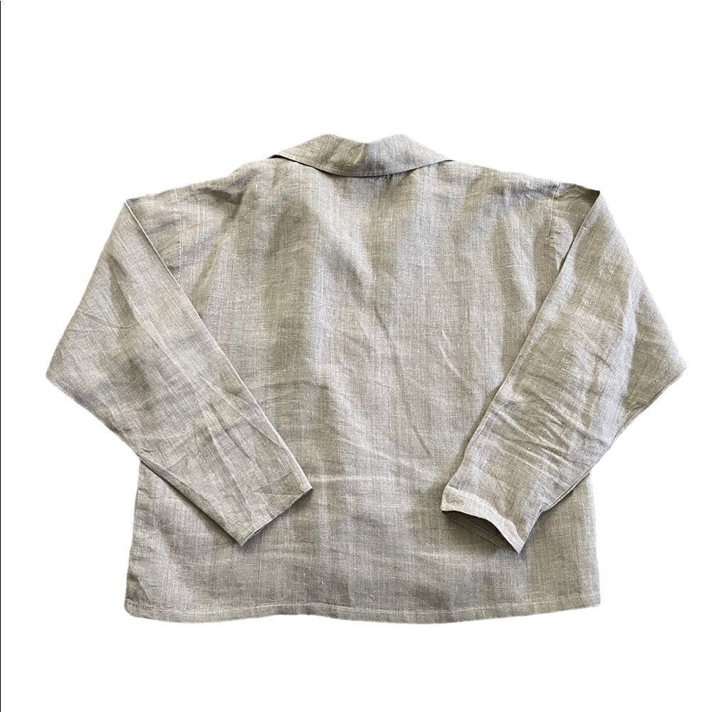 SUNDANCE woven long sleeve button down shirt Size XS Oversized Fit - Picture 3 of 6